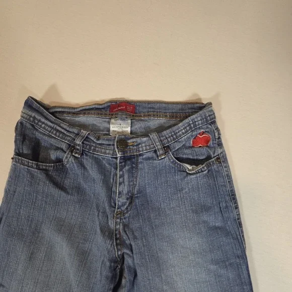 Vintage Apple Bottom Jeans Embroidered Picked Fresh Daily Bootcut Women's Size 4 - Picture 4 of 11